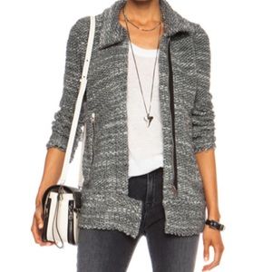 IRO Grey Ajuma Sweater Jacket Size 38/Small